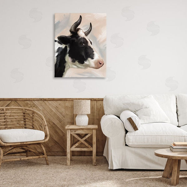 Stupell Industries Matthew Piotrowicz | Farm Cow With Horns Wall Art