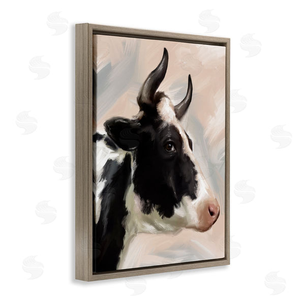 Stupell Industries Matthew Piotrowicz | Farm Cow With Horns Wall Art