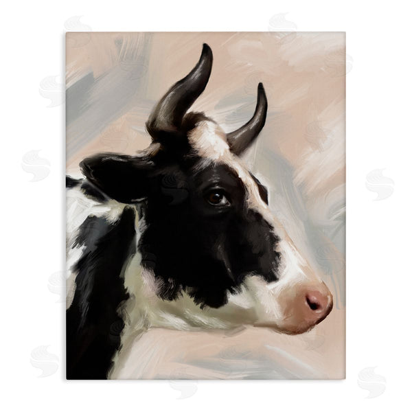 stupell industries Matthew Piotrowicz | Farm Cow with Horns Wall Art