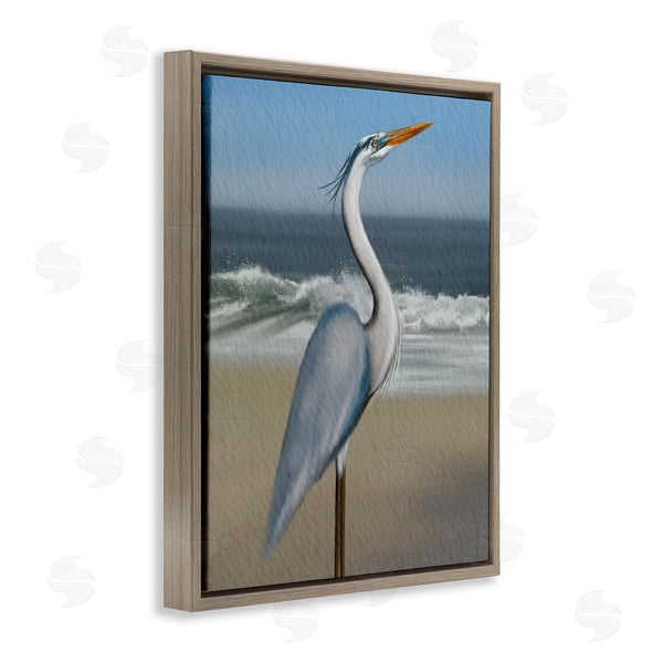 Stupell Industries Matthew Piotrowicz | Flag Coastal Blue Heron