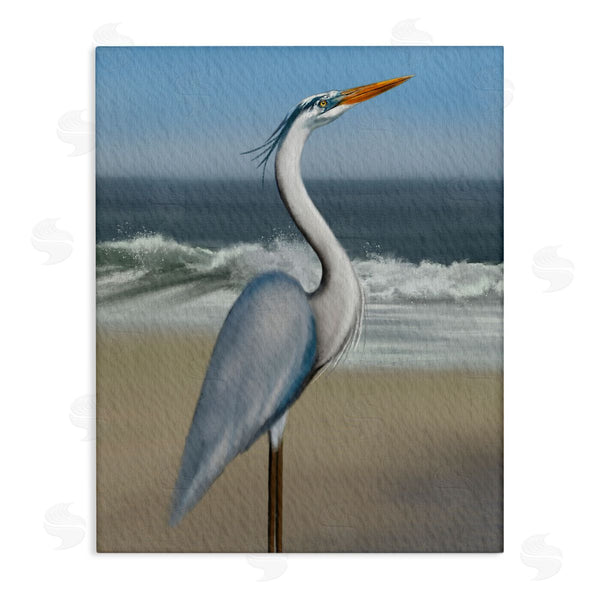stupell industries Matthew Piotrowicz | Flag Coastal Blue Heron