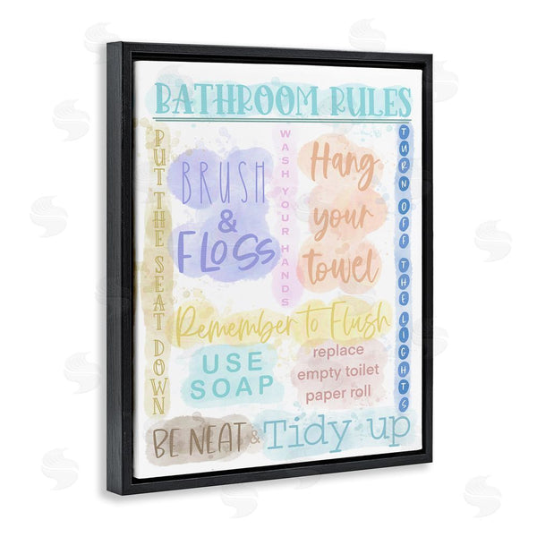 Stupell Industries Matthew Piotrowicz | Fun Bathroom Rules Wall Art
