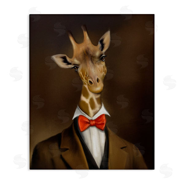 stupell industries Matthew Piotrowicz | Gentleman Giraffe Bowtie