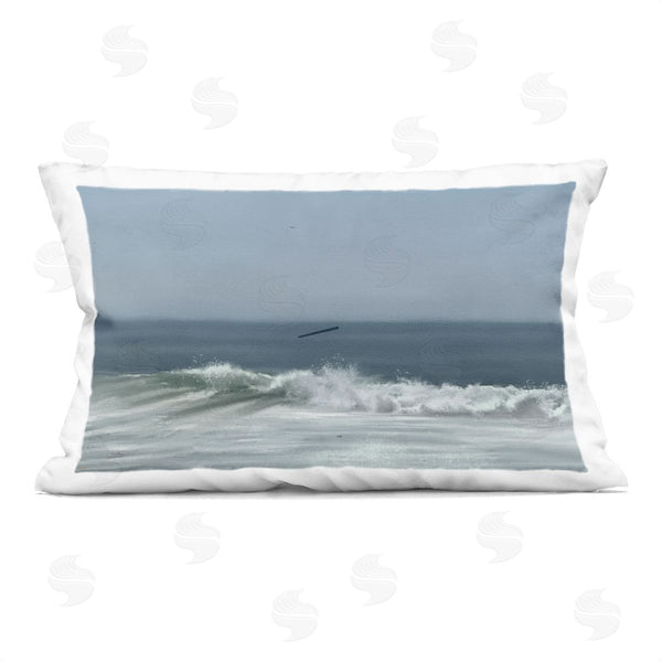 stupell industries Matthew Piotrowicz | Hectic Beach Waves Printed Throw Pillow