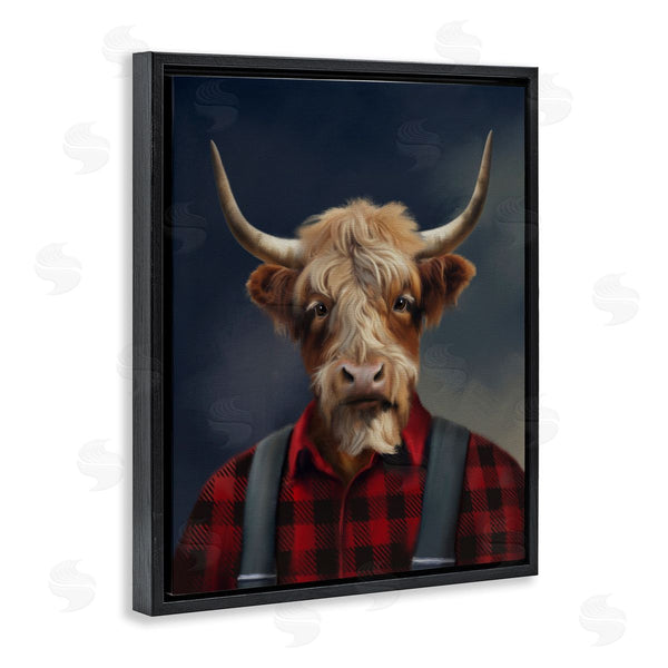 Stupell Industries Matthew Piotrowicz | Highland Cow Outdoorsman