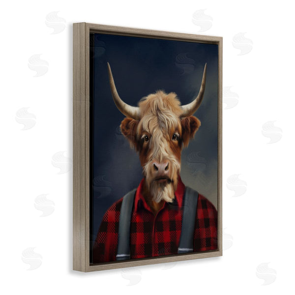Stupell Industries Matthew Piotrowicz | Highland Cow Outdoorsman