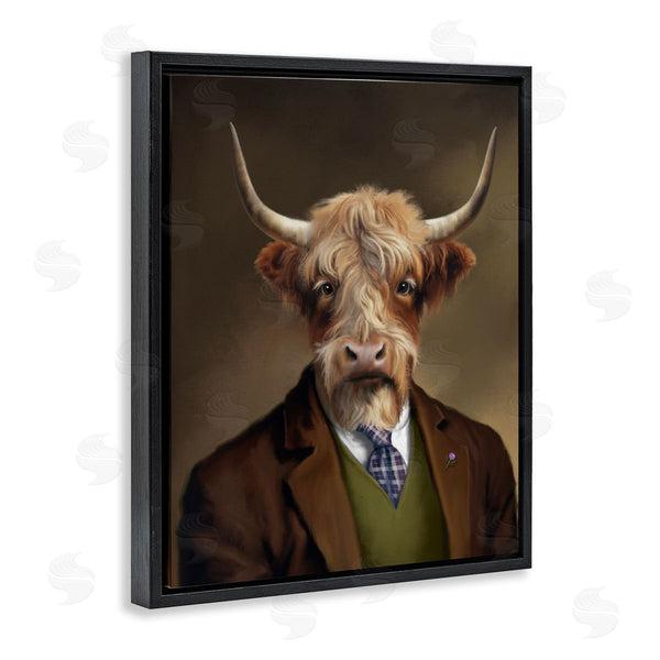 Stupell Industries Matthew Piotrowicz | Highland Cow Scottish Gentleman