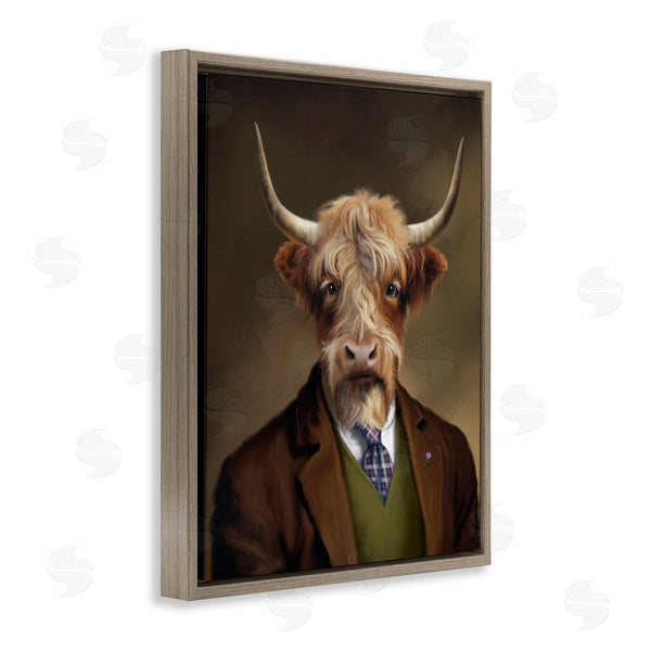 Stupell Industries Matthew Piotrowicz | Highland Cow Scottish Gentleman