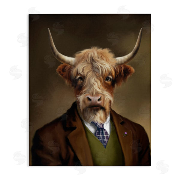 stupell industries Matthew Piotrowicz | Highland Cow Scottish Gentleman