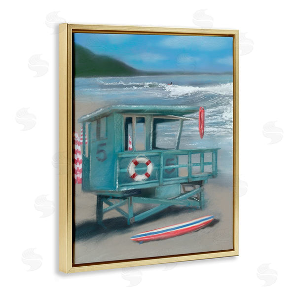 Stupell Industries Matthew Piotrowicz | Lifeguard Stand On Shore