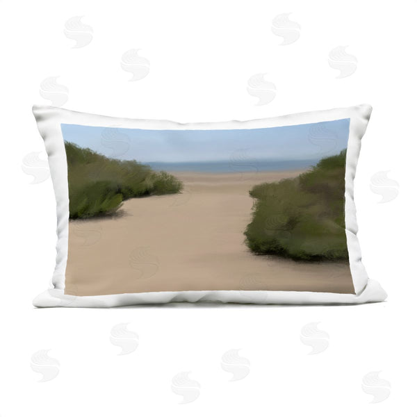 Stupell Industries Matthew Piotrowicz | Long Beach Path Printed Throw Pillow