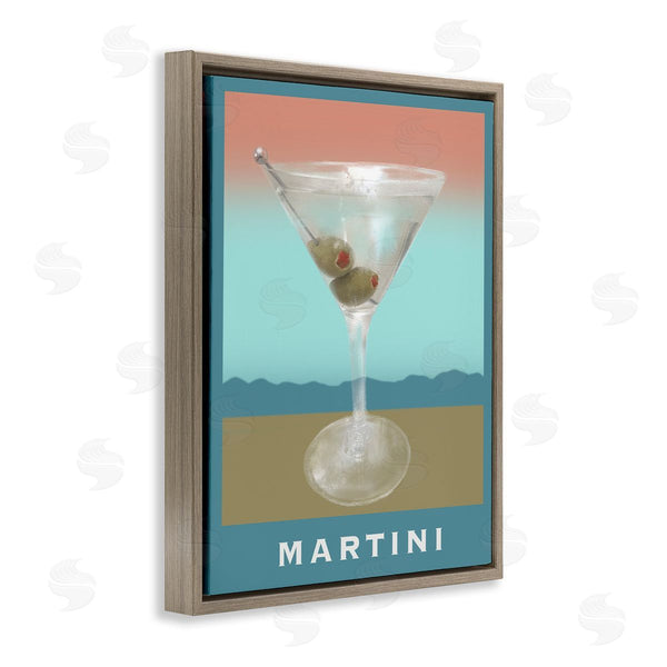 Stupell Industries Matthew Piotrowicz | Martini Over Muted Tones