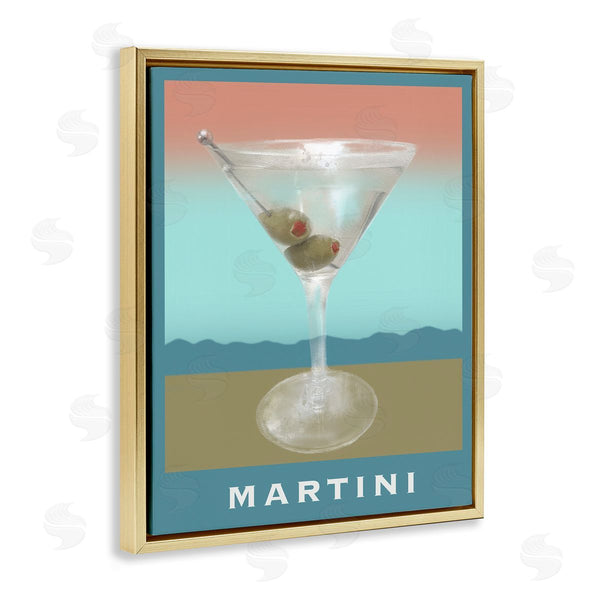Stupell Industries Matthew Piotrowicz | Martini Over Muted Tones