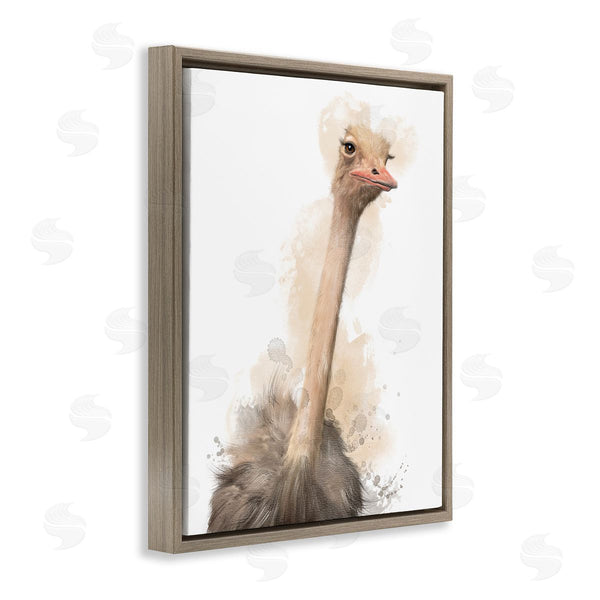 Stupell Industries Matthew Piotrowicz | Ostrich & Modern Splatter Wall Art