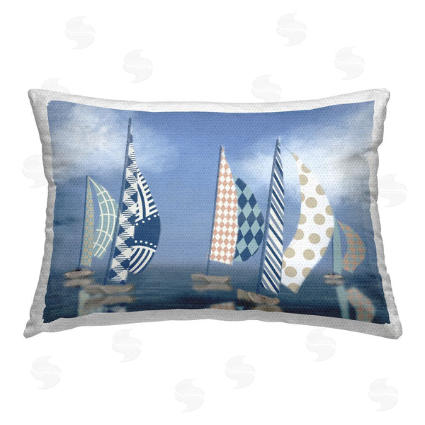 Stupell Industries Matthew Piotrowicz | Patchwork Coastal Sailboats
