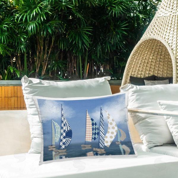 Stupell Industries Matthew Piotrowicz | Patchwork Coastal Sailboats