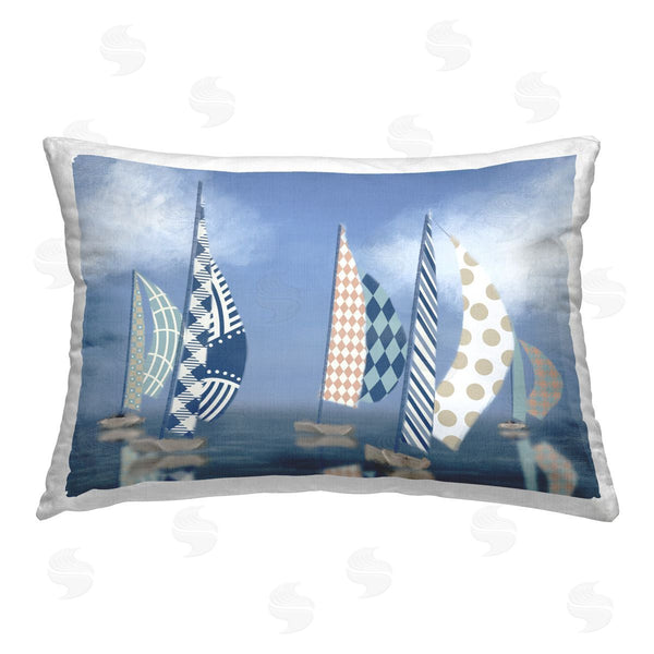 stupell industries Matthew Piotrowicz | Patchwork Coastal Sailboats