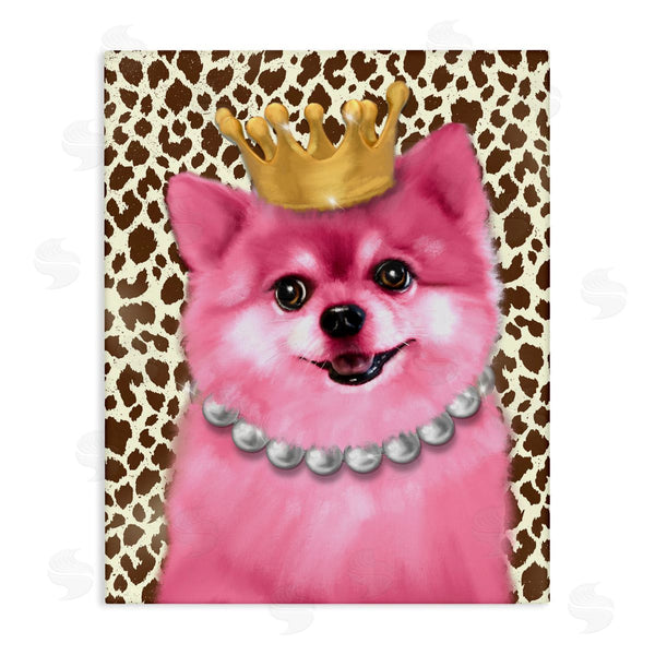 stupell industries Matthew Piotrowicz | Pink Royal Pomeranian Wall Art