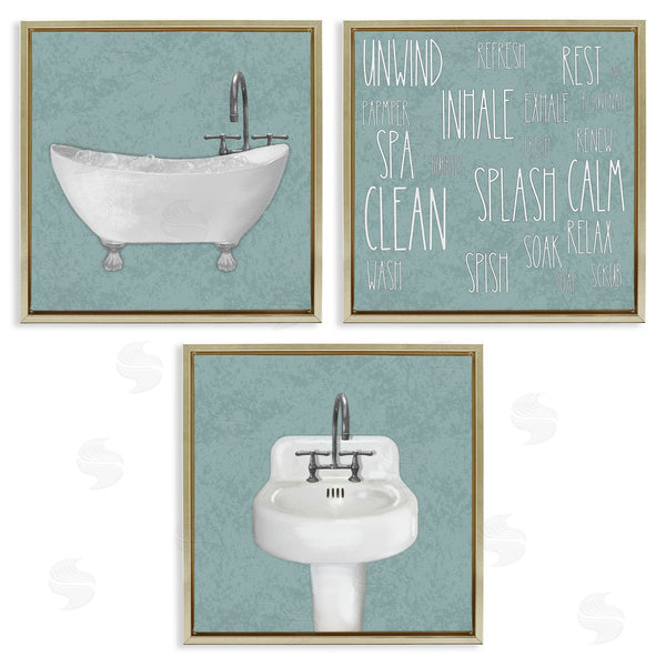 Stupell Industries Matthew Piotrowicz | Simple Bubble Bath Typography