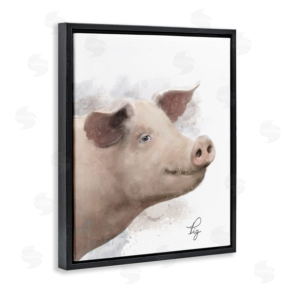 Stupell Industries Matthew Piotrowicz | Smiling Farm Pig Wall Art