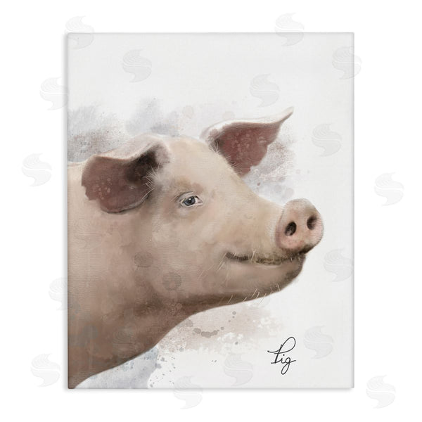 stupell industries Matthew Piotrowicz | Smiling Farm Pig Wall Art