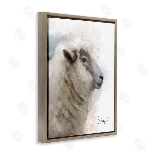 Stupell Industries Matthew Piotrowicz | Smiling Farm Sheep Wall Art