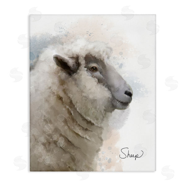 stupell industries Matthew Piotrowicz | Smiling Farm Sheep Wall Art