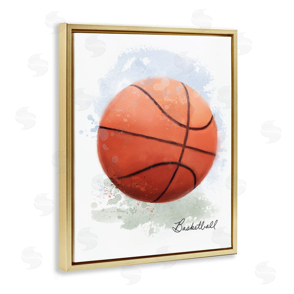 Stupell Industries Matthew Piotrowicz | Soft Pastel Basketball Wall Art