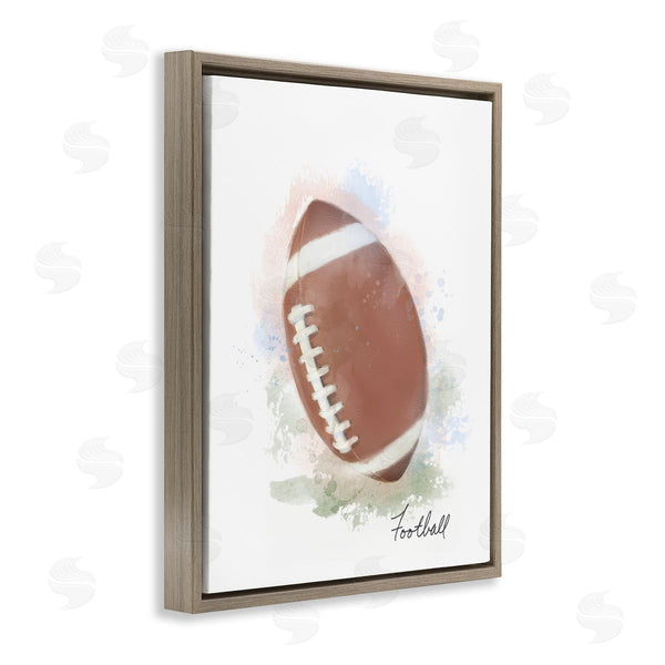 Stupell Industries Matthew Piotrowicz | Soft Pastel Football Wall Art
