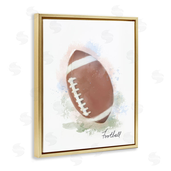 Stupell Industries Matthew Piotrowicz | Soft Pastel Football Wall Art