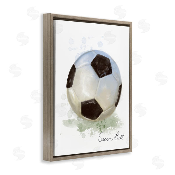 Stupell Industries Matthew Piotrowicz | Soft Pastel Soccer Ball Wall Art