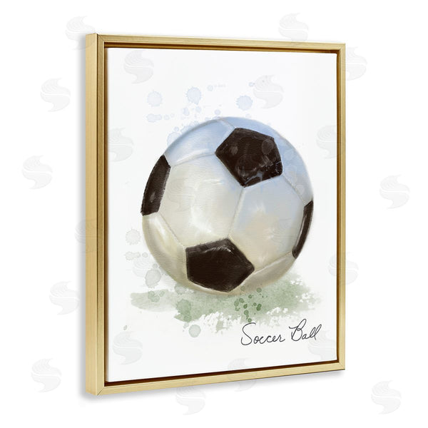Stupell Industries Matthew Piotrowicz | Soft Pastel Soccer Ball Wall Art
