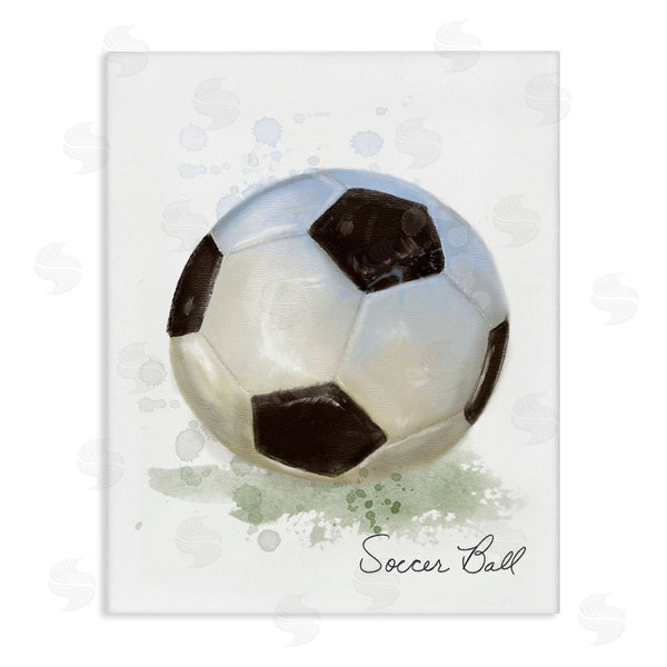 stupell industries Matthew Piotrowicz | Soft Pastel Soccer Ball Wall Art