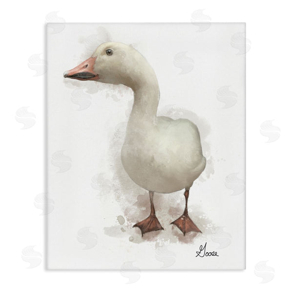 stupell industries Matthew Piotrowicz | White Farm Goose Wall Art