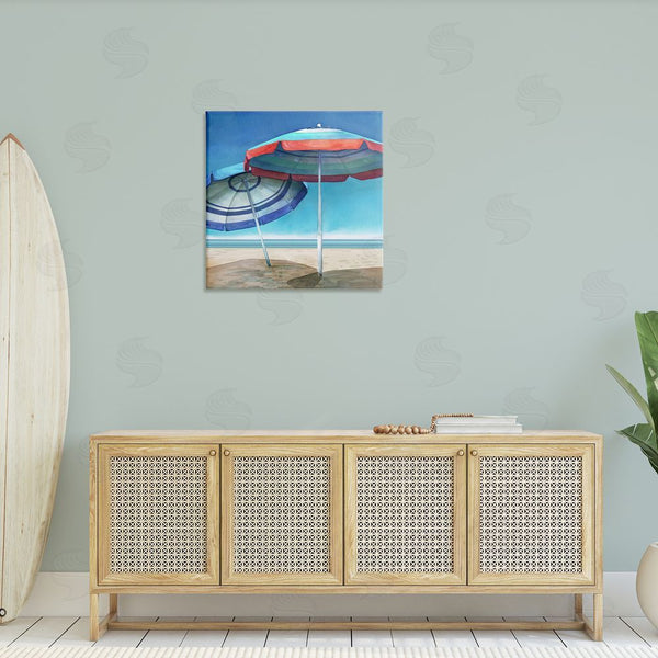 Stupell Industries Mauro Devereaux | Beach Umbrella Shadows Wall Art