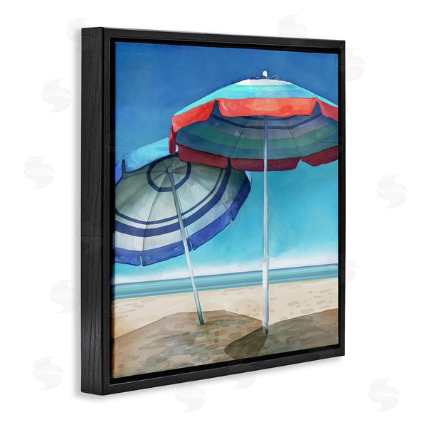 Stupell Industries Mauro Devereaux | Beach Umbrella Shadows Wall Art