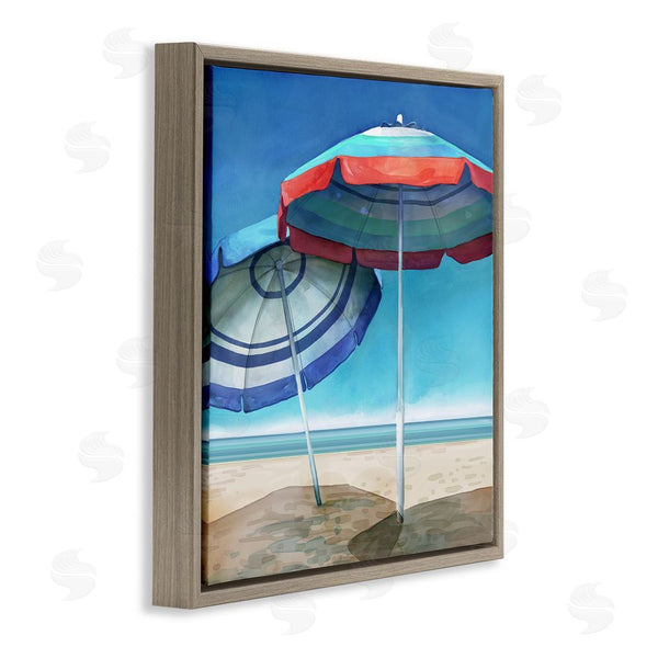 Stupell Industries Mauro Devereaux | Beach Umbrella Shadows Wall Art
