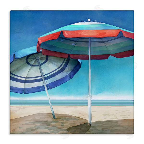 stupell industries Mauro Devereaux | Beach Umbrella Shadows Wall Art