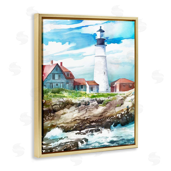 Stupell Industries Mauro Devereaux | Cape Cod Lighthouse Shore