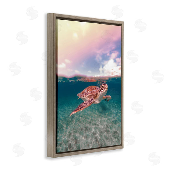 Stupell Industries Max Blakesberg Studios | Above & Below Sea Turtle Wall Art
