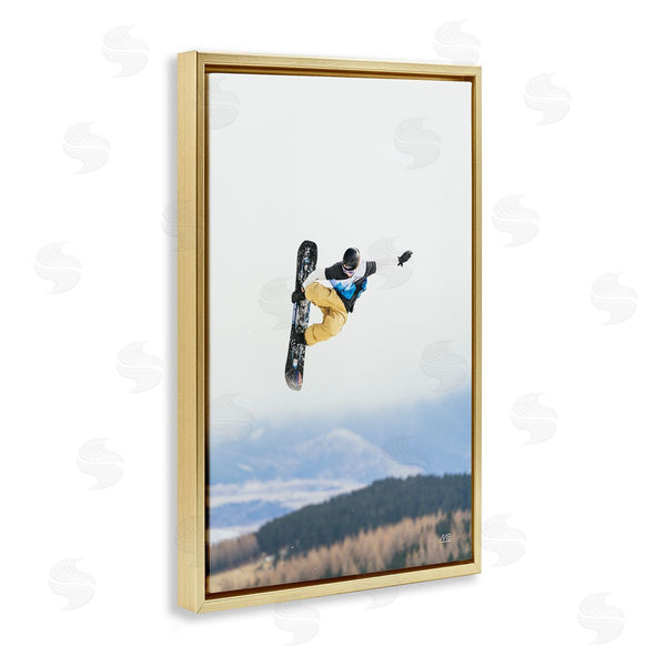 Stupell Industries Max Blakesberg Studios | Catching Air Snowboarder
