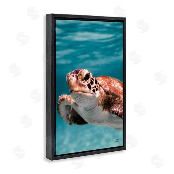 Stupell Industries Max Blakesberg Studios | Underwater Sea Turtle Swim Wall Art