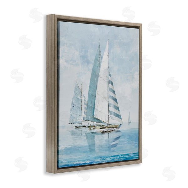 Stupell Industries Max Maxx | Blue Maritime Sailboats Wall Art