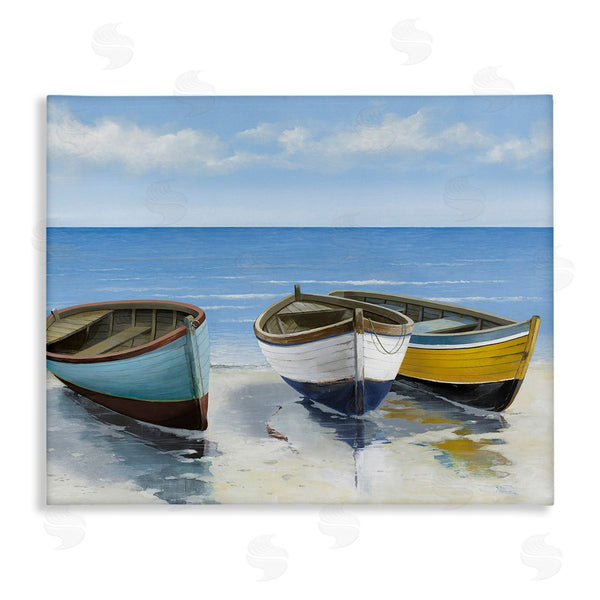 stupell industries Max Maxx | Coastal Rowboats on Shore Wall Art