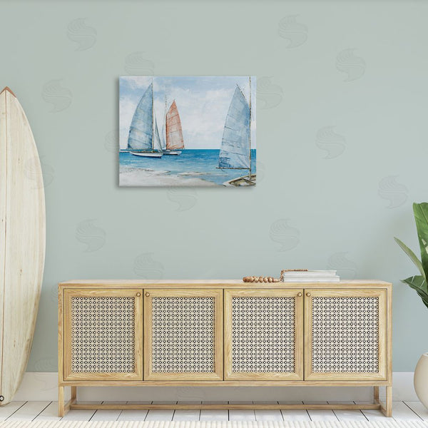 Stupell Industries Max Maxx | Coastal Sailboat Fleet Wall Art