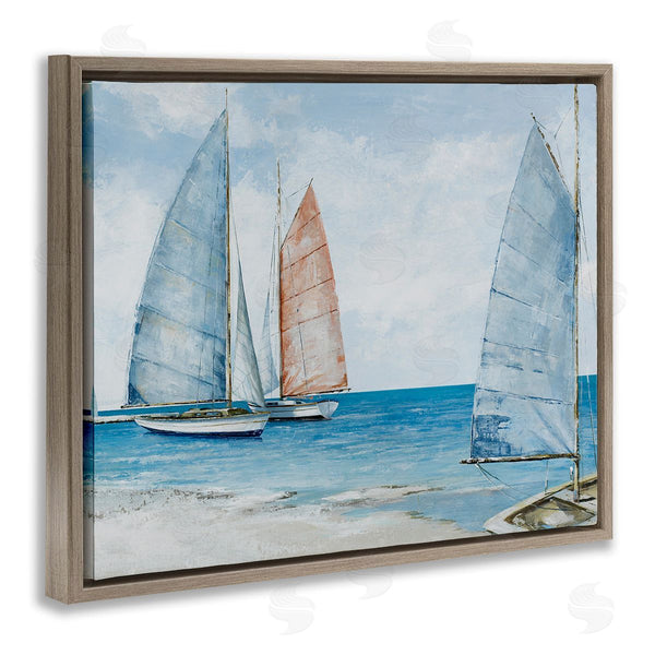 Stupell Industries Max Maxx | Coastal Sailboat Fleet Wall Art