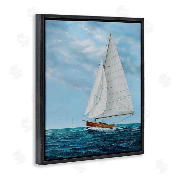 Stupell Industries Max Maxx | Nautical Sailboat Waves Wall Art