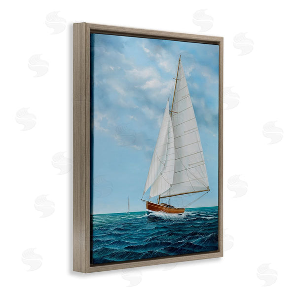 Stupell Industries Max Maxx | Nautical Sailboat Waves Wall Art