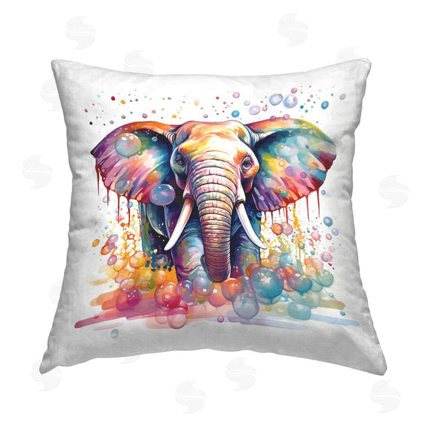 stupell industries MB Cunningham | Bubble Pattern Elephant Printed Throw Pillow