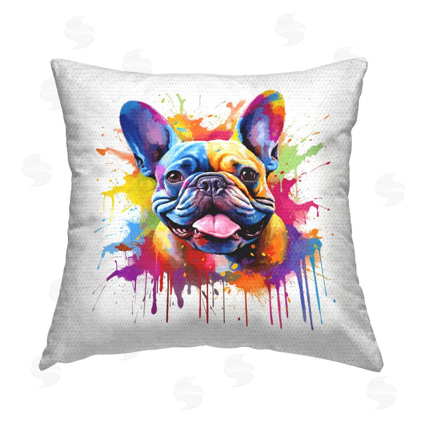 Stupell Industries MB Cunningham | French Bulldog Abstraction Printed Throw Pillow